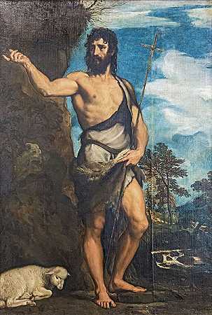 提香（Titian）-施洗者圣约翰油画