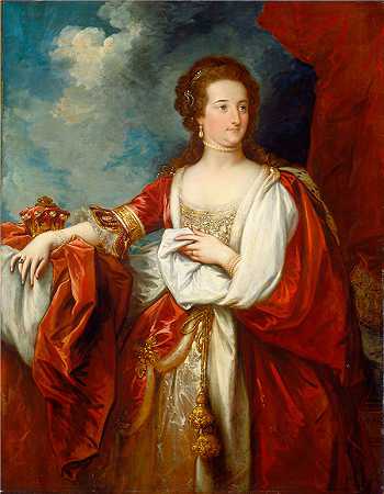 本杰明·韦斯特（ Benjamin West） –伊丽莎白，埃芬汉伯爵夫人 1797年绘画