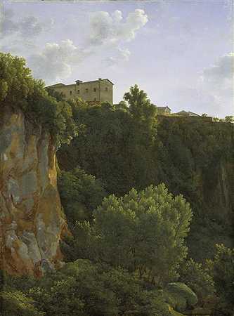 让·约瑟夫·泽维尔·比奥尔德（Jean-Joseph-Xavier Bidauld）-克利帕维德城堡油画