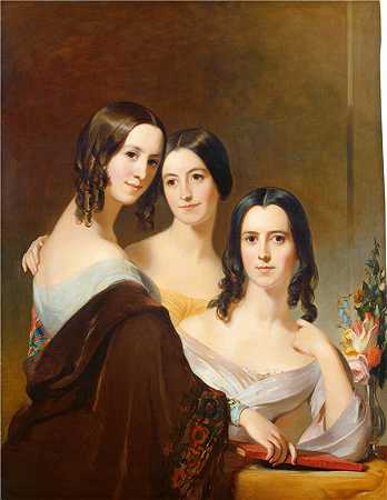 托马斯·萨利（Thomas Sully）-科尔曼姐妹 1844年.油画