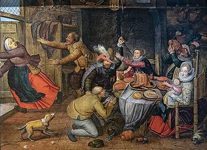 彼得·布鲁格（Pieter Breughel the Younger）-宿舍现场作品
