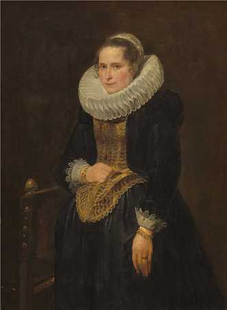 安东尼·范·戴克（Anthony van Dyck）-佛兰芒女士的画像油画