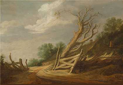 彼得·莫林（Pieter Molijn）-开门风景油画