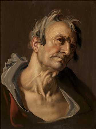 亚伯拉罕·布洛马特（Abraham Bloemaert）-老人头油画