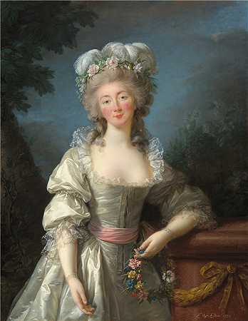 ÉlisabethLouiseVigéeLe Brun-巴里夫人油画