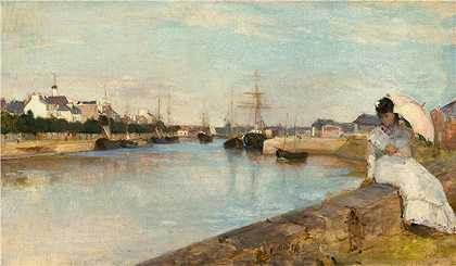 贝特·莫里索（Berthe Morisot）-洛里昂港口油画