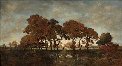 蒂奥多·卢梭（ThéodoreRousseau）-雨后油画