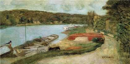 皮埃尔·邦纳德(Pierre Bonnard)-弗农塞纳河 1920年作品
