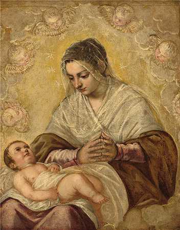 雅各布·丁托列托（Jacopo Tintoretto）和工作室-星空圣母作品
