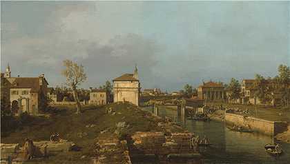 卡纳莱托（Canaletto）-帕多瓦Porta Portello.