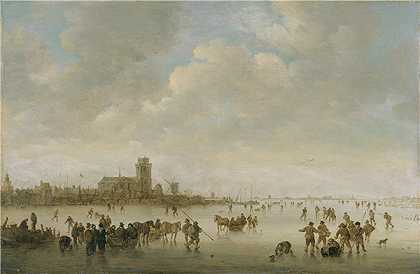 扬·约瑟夫（Jan Josephsz）-冬季景观 1643年绘画