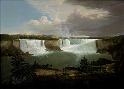 阿尔凡·费舍尔（Alvan Fisher），(尼亚加拉大瀑布全貌)， 1820年绘画