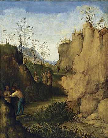乔瓦尼·阿戈斯蒂诺·达·洛迪（Giovanni Agostino da Lodi）-Ladon和Syrinx 1510年绘画