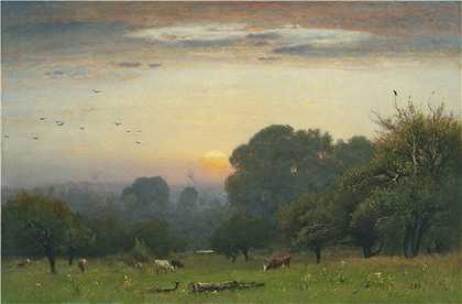 乔治·英尼斯（George Inness）-早晨 1878年高清油画下载