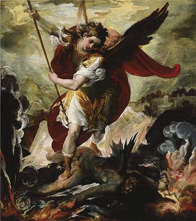弗朗切斯科·马菲（Francesco Maffei）-大天使迈克尔推翻路西法 1656年绘画