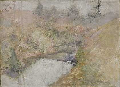 约翰·亨利·特沃特曼（Henlock Pool） 1890-1900年绘画