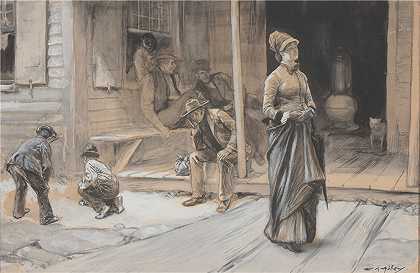 艾德文·奥斯汀·艾比（ EDWIN AUSTIN ABBEY）-眉头骄傲，1878年绘画