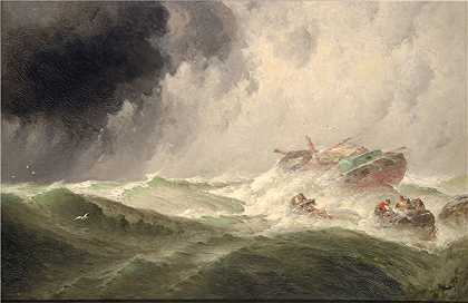 哈灵顿·菲茨杰拉德（Harrington Fitzgerald），(沉船)， 1901年绘画
