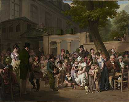 路易斯·利奥波德·布瓦伊(Louis-Léopold Boilly)-Turc的入口，1812年绘画