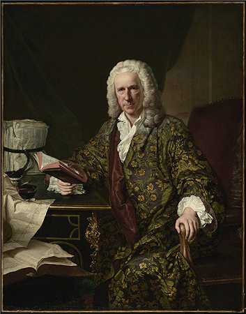 雅克·安德烈·约瑟夫·阿韦德（Jacques-André-JosephAved）-马克·德·维利耶的肖像，法国，1747年作品