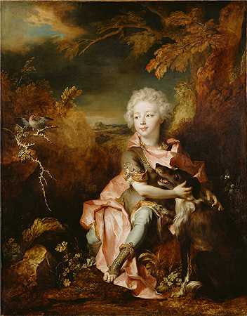 尼古拉斯·德·拉吉利埃里(Nicolas de Largillierre）-一个男孩在化装的肖像油画