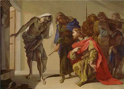 贝尔纳多·卡瓦利诺（Bernardo Cavallino）-扫罗召唤塞缪尔之影油画