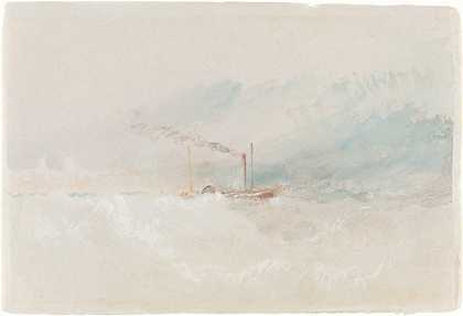 约瑟夫·马洛德·威廉·特纳（Joseph Mallord William Turner）-多佛出发的包船 1836年绘画