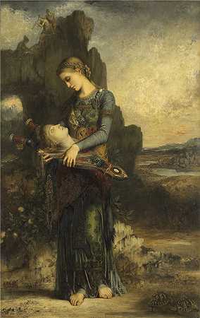 法国画家古斯塔夫·莫罗（Gustave Moreau)-Orpheus油画