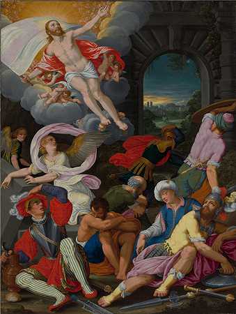 约翰·柯尼格（Johann König）-基督的复活，1622 年 德国油画