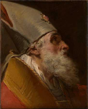 加埃塔诺·甘多菲（Gaetano Gandolfi，意大利人，1734-1802 年）-主教团长油画