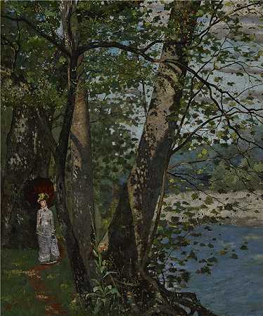 约翰·华盛顿·洛夫（John Washington Love，美国，1850-1880 年）-梧桐树油画