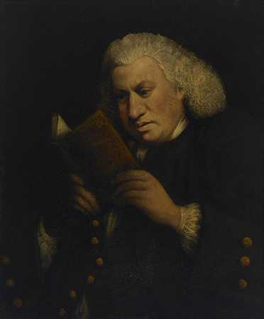 弗朗西丝雷诺兹（Frances Reynolds）-塞缪尔·约翰逊博士的肖像，1783 年 英国绘画