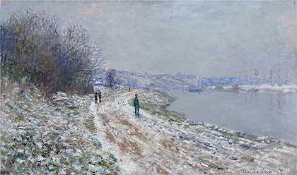 克洛德·莫奈（Claude Monet）-Chemin de halage à Argenteuil（Argenteuil 的牵引路径，冬季），1875-1876 年