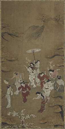 Yamanaka and Co. 山中商会（1917 – 1965）-野餐派对2绘画作品