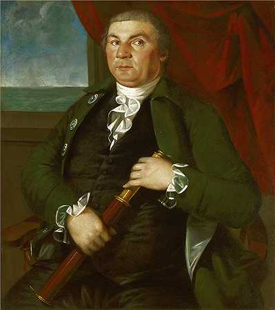 克里斯蒂安·古拉格（Christian Gullager），美国人（生于丹麦），1759–1826 年-大卫·科茨船长油画