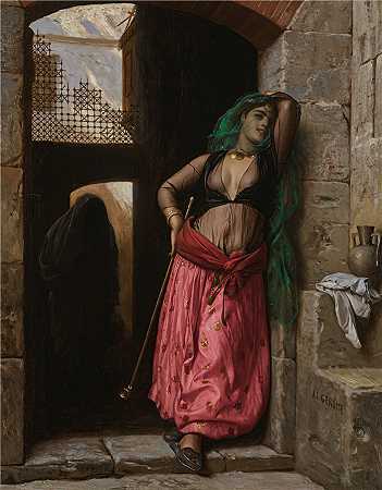 让·莱昂·杰罗姆(Jean-Léon Gérôme，法国) 油画-Jeune Fille Du Caire