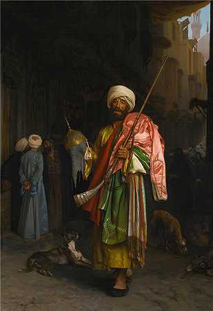 让·莱昂·杰罗姆(Jean-Léon Gérôme，法国) 油画-Marchand Ambulant Au Caire