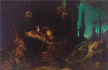 汉斯·马卡特 (Hans Makart，奥地利画家)-仲夏夜之梦 (1868)