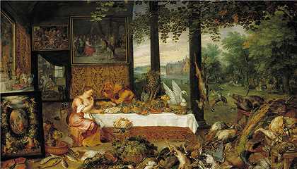 彼得·保罗·鲁本斯（ Peter Paul Rubens）作品-品味 (1617-1618)