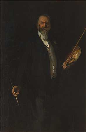 约翰·辛格·萨金特 (John Singer Sargent，美国画家)作品-威廉·梅里特·蔡斯 (1902)