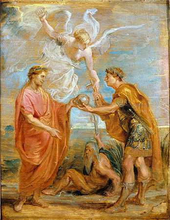 彼得·保罗·鲁本斯（ Peter Paul Rubens）作品-康斯坦提乌斯任命康斯坦丁为继任者