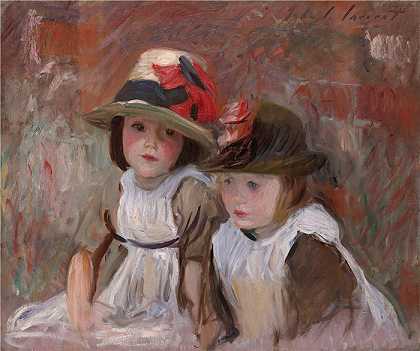 约翰·辛格·萨金特 (John Singer Sargent，美国画家)作品-乡村儿童 (1890)