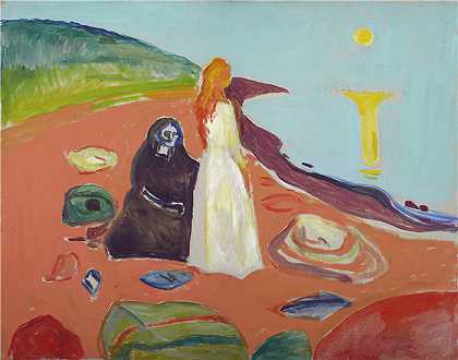 爱德华·蒙克（爱德华·蒙克）作品 – 岸上的两个女人 II (1933–35)