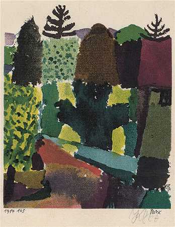 保罗・克利（Paul Klee，德国 ）作品-公园 (1920)