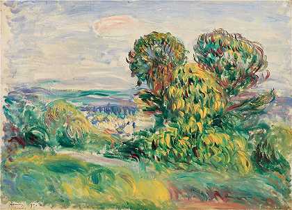 皮埃尔·奥古斯特·雷诺阿（Pierre-Auguste Renoir）-风景 (1890)