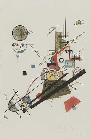 瓦西里·康定斯基（Wassily Kandinsky，俄罗斯画家）作品-弗罗利舍·奥古斯泰格 (1923)