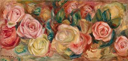 皮埃尔·奥古斯特·雷诺阿（Pierre-Auguste Renoir）-玫瑰（玫瑰）（约 1912 年）