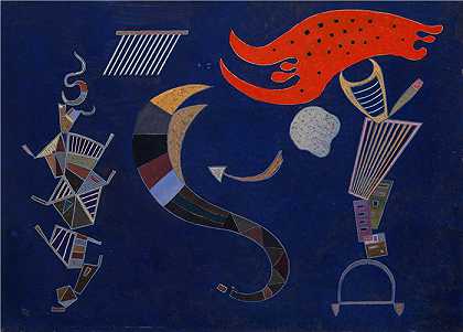 瓦西里·康定斯基（Wassily Kandinsky，俄罗斯画家）作品-箭 (1943)