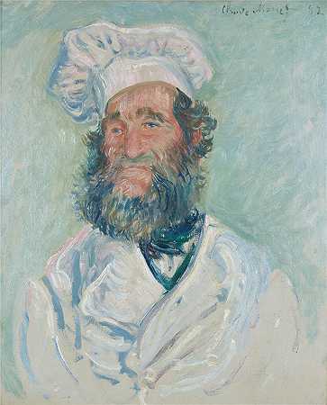 克洛德·莫奈（Claude Monet，法国画家）作品- Der Koch (Le Père Paul) 保罗先生 (1882)