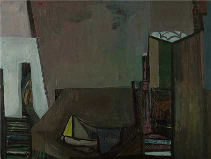 雅各布·魏德曼（Jakob Weidemann，挪威画家）作品-Komposisjon (1945-46)